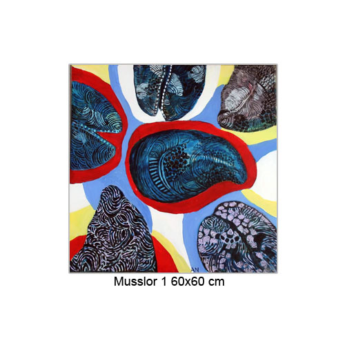 Musslor 1 60x60 cm