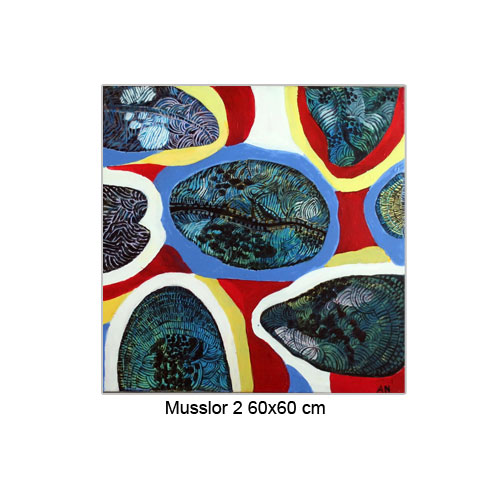 Musslor 2 60x60 cm